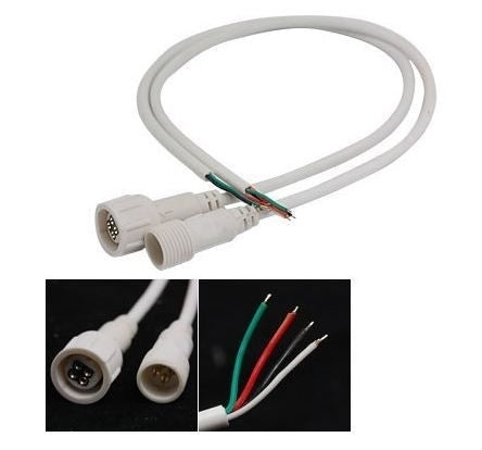 Waterproof RGB LED Connector set male/female Waterproof RGB LED Connector set male/female
